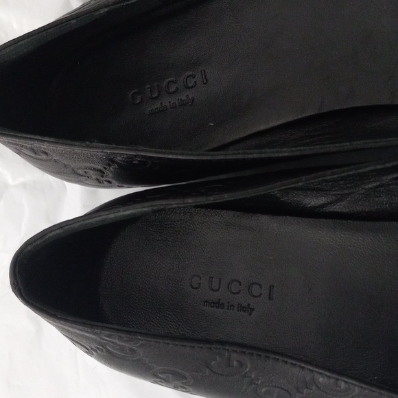 Authentic Gucci GG Monogram Supreme Sherry Web Guccissima Ballet Flats - Picture 9 of 11